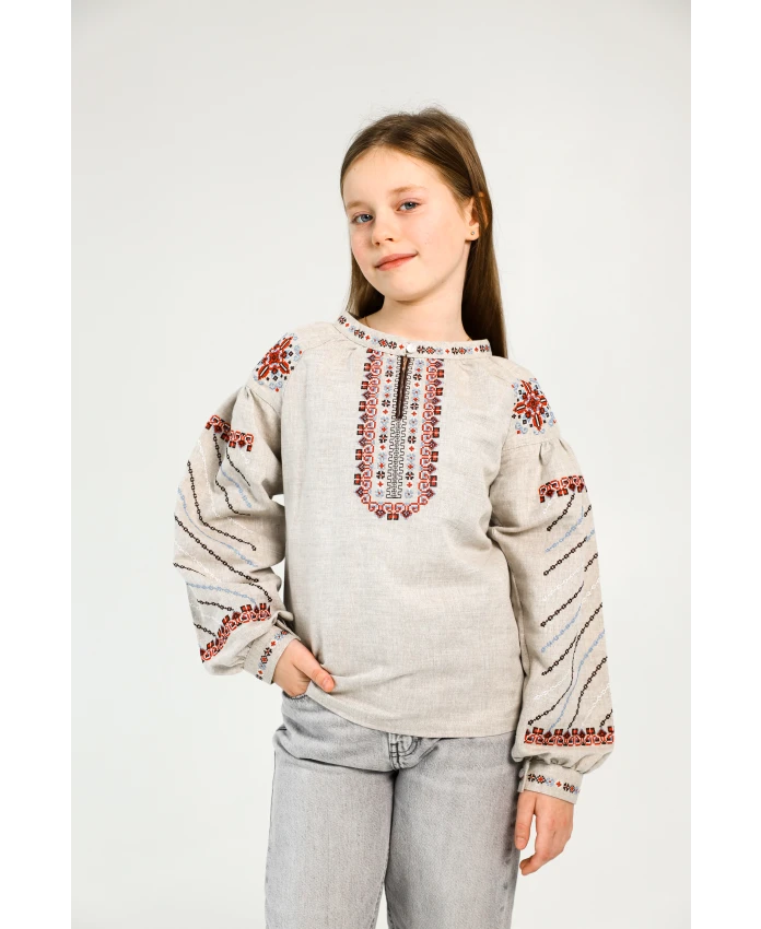 Вишиванка для дівчинки Барвиста